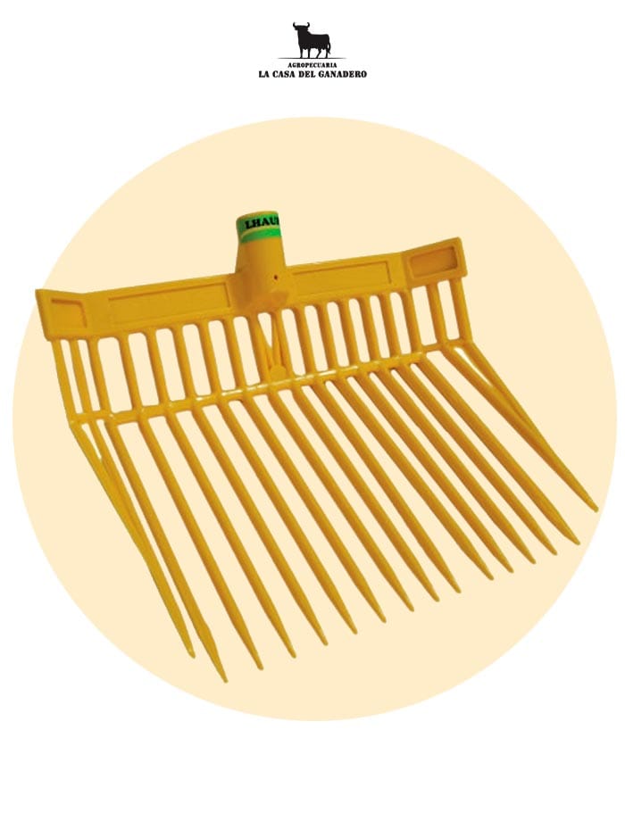 RASTRILLO PARA HENO AMARILLO 14.5 x 6.2 LHAURA
